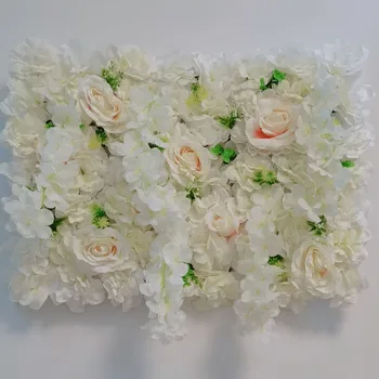 Albe Flori Decorative Panoul de Mătase Artificială de Flori de Perete Pentru Petrecere de Aniversare de Nunta de Copii de Duș Fondul DIY Consumabile 4 Buc