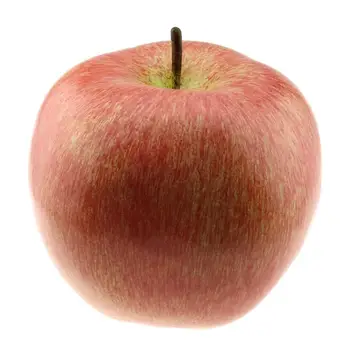Gresorth 16cm Mare Fals Apple Artificiale Decor Acasă de Fructe Petrecere de Crăciun Dispaly Alimentare Jucarie - Roz