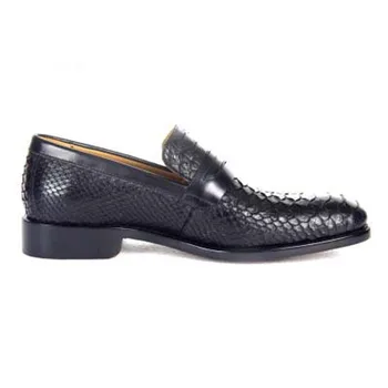 hubu Nou produs de Python piele Barbati pantofi Pur manuală de afaceri Python Piele barbati pantofi eleganți din piele naturală talpa