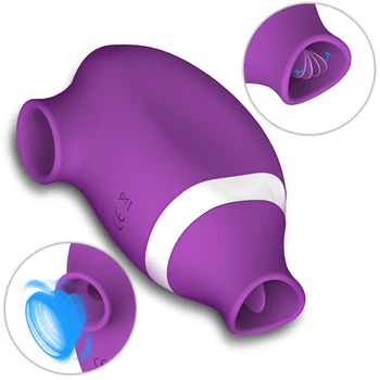 Supt Lins 2 in 1 Clitoris Oral Vibratoare Jucarii Sexuale pentru Femei Adulte Dubla Stimulare Clitoris Fraier Sfarcuri Masaj Limba