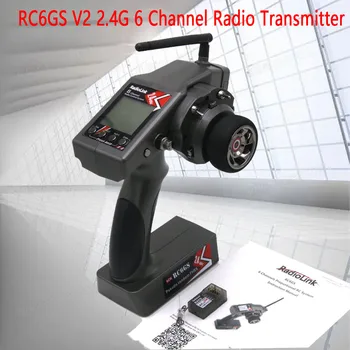 Transmițător Radio RC6GS V2 2.4 G 6 Canal cu R7FG Receptor Gyro Telemetrie Incluse Telecomanda pentru Masina RC Barca