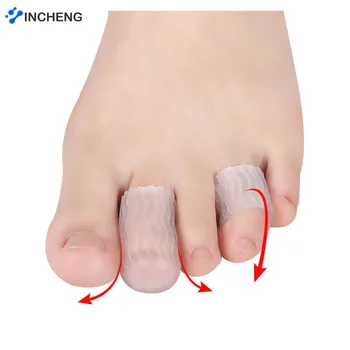 UPAKME Noi 1Pair Silicon Gel Degetul Mic de la picior Tub Bataturi Blistere Corector Protector Gel de Inflamație la picior Deget de la picior Deget de Protecție Picior de Îngrijire Instrument